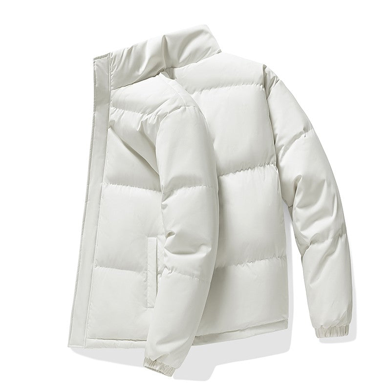Jaqueta de Pesca Masculina Inverno Marca na Moda Gola Alta Jaqueta Acolchoada Solta Adolescentes Quente À Prova de Frio Casaco Tamanho Grande
