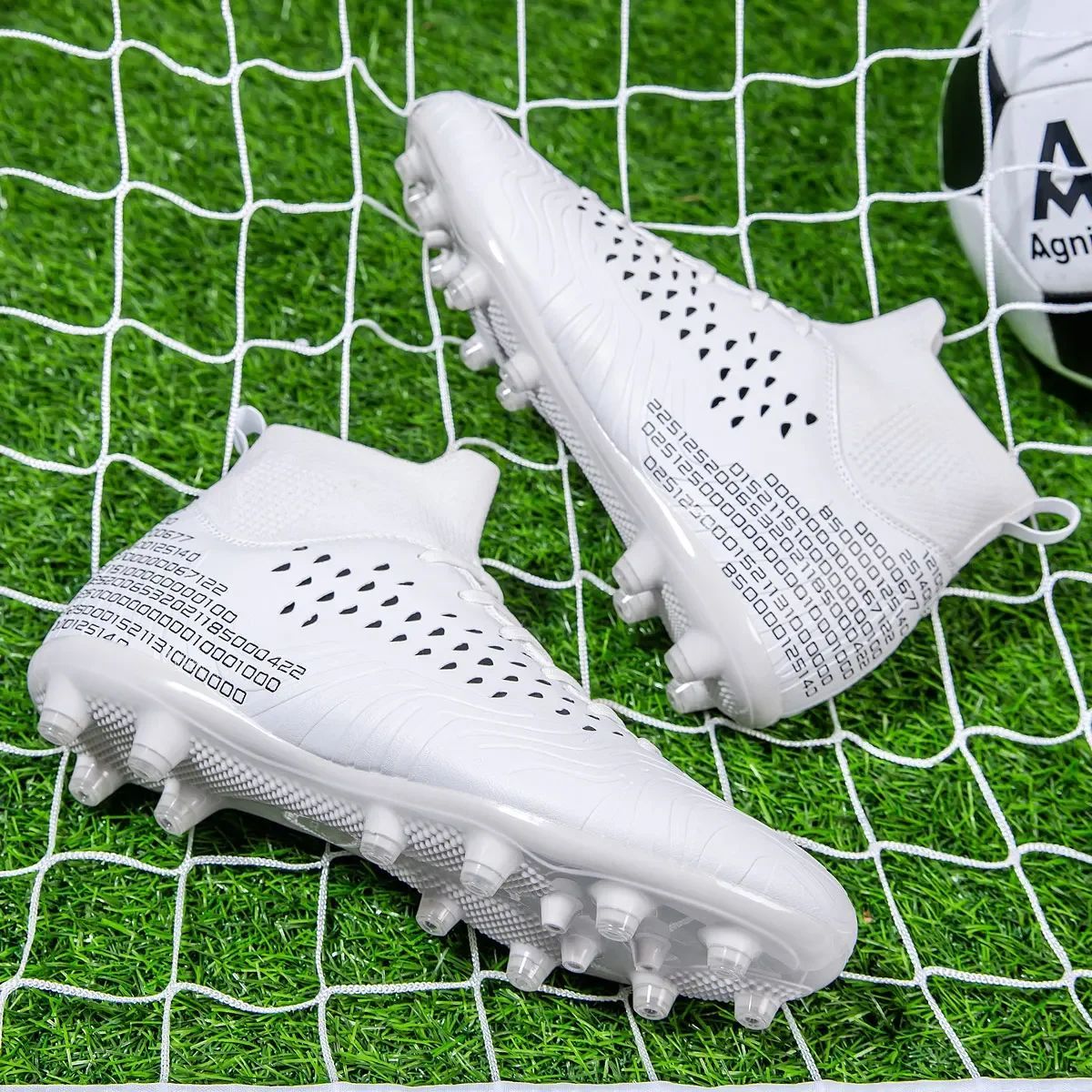 High-top Society Soccer Shoes Football Boots Men Ultra-light Kids Boy Turf Futsal Cleats Children's  Sports Training Footwear