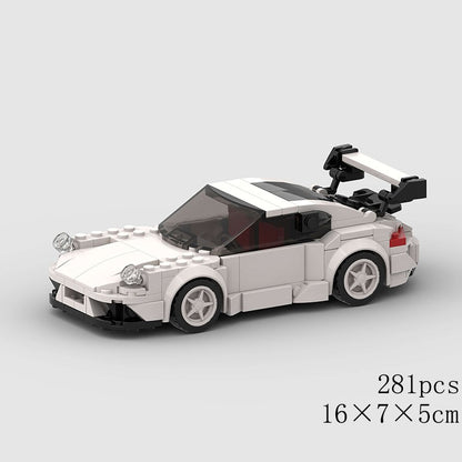 MOC Speed Sports Super Carro de Corrida Blocos de Montar DIY Tijolos Cidade Rally Técnico Grande Veículo de Corrida Presente de Natal Brinquedo