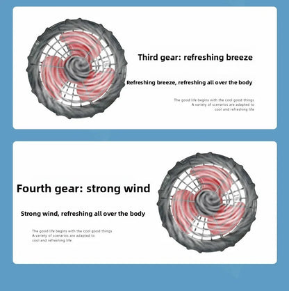 Summer Cooling Jacket Men's Hooded Fan Jacket Heat Resistant Fan Air Conditioner Clothes Breathable Outdoor Fishing Fan Workwear