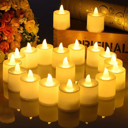 Flameless LED Electronic Candle Lights with Battery Tealight Candles Lamp Lighting for Christmas Wedding Birthday Party Decor