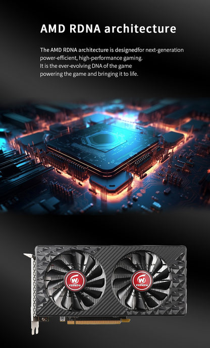 Veineda  RX580 8GB Graphics Card GDDR5 256Bit 2048SP PCIExpress 3.0×16 Gaming Video Cards Desktop Computer components
