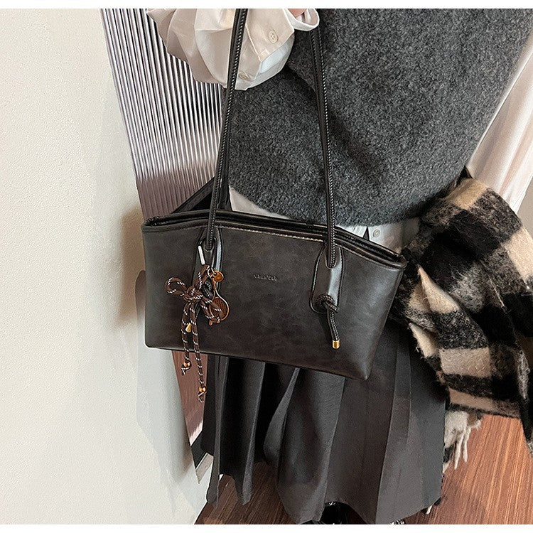 PU Leather Shoulder Bags For Women 2025 Winter Y2K Trend Female Crossbody Bag Lady Handbags And Purses Retro Tote Bag bolso