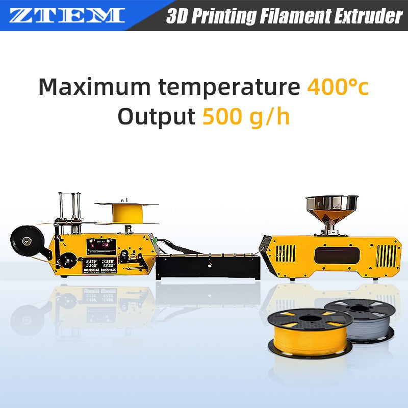 Extrusora de Filamento 3D HT400 Fabricante de Filamento para Impressora 3D Extrusora Automática de Consumíveis de Mesa para Filamento de Impressão 3D PLA PETG PA ABS