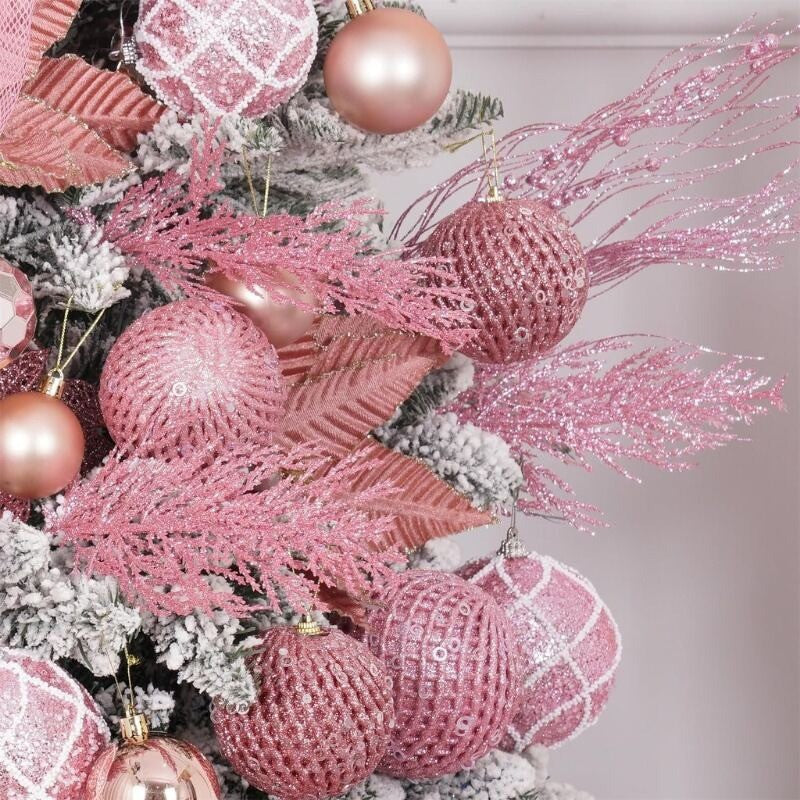 5Pcs Christmas Decoration Artificial Pine Leaves Branches Xmas Tree Pendent for Home Decor New Year Navidad DIY Garland Ornament