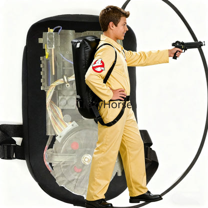 Halloween Father Ghostbusters Costumes Cosplay Adult Men Women Uniform Ghost busters Jumpsuit with Proton Pack Full Set Dress Up