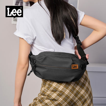 LEE Women Men Oxford Crossbody Waist Bag Waterproof Running Sport Single Shoulder Slingbag Travel iPad Pocket Daily Fanny Pack