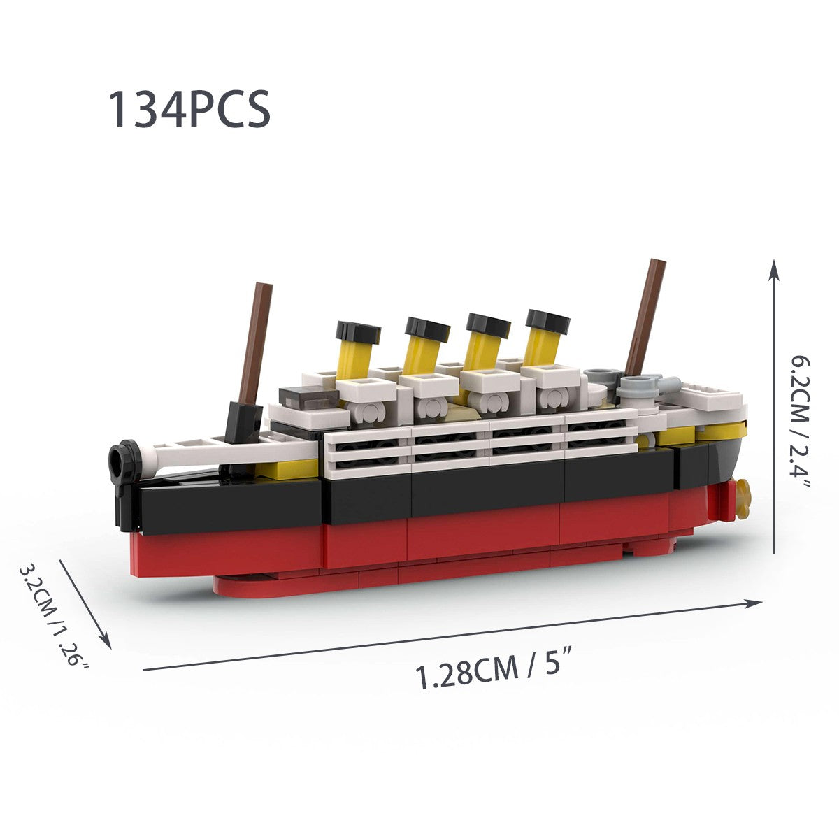 Titanic Parte ao Meio RMS Cruzeiro Naufragado Blocos de Montar Moc Navio Barco Modelo Plástico 3D DIY Barco a Vapor Presentes Brinquedos Infantis Filme da Cidade