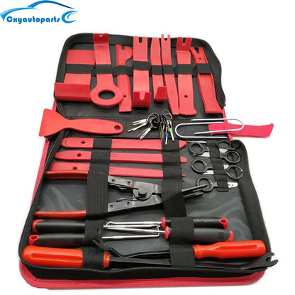 Ferramentas para carros Kit de desmontagem de interior de carro Ferramenta de remoção de acabamento de plástico extrator de clipes de carro Ferramentas de painel DIY para conjunto de extrator de acabamento automotivo