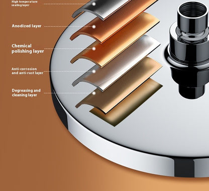 Top spray large water volume pressurized showerhead nozzle pressurized single head shower household shower showerhead