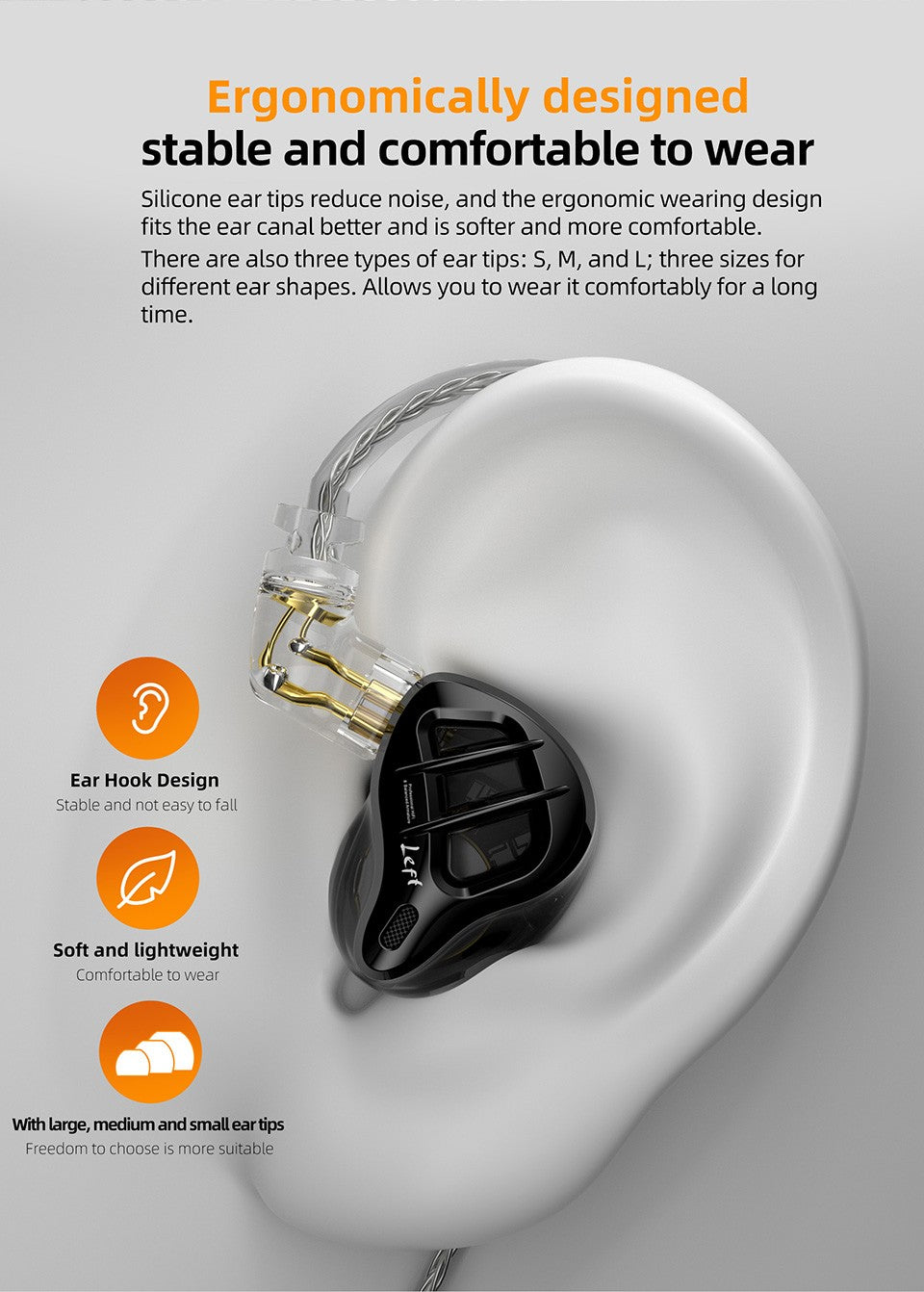 KZ ZAR HiFi Wired Earphone In Ear Monitor Earbuds Hybrid Technology 7BA+1DD IEM Headset With Microphone Bass Phone Headphones