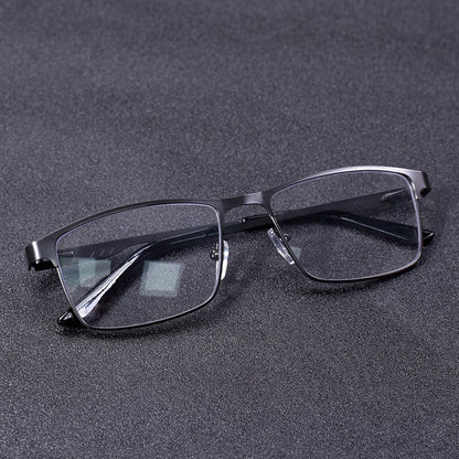 High Quality Stainless steel Reading Glasses Men Women Fashion Presbyopic Eyeglasses Business Hyperopia Anti Blue Light Eyewear1