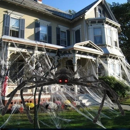 3/2/1pcs Halloween Decor Giant Black Plush Spider Halloween Party Bar Haunted House Horror Props Outdoor Scary Large Spiders