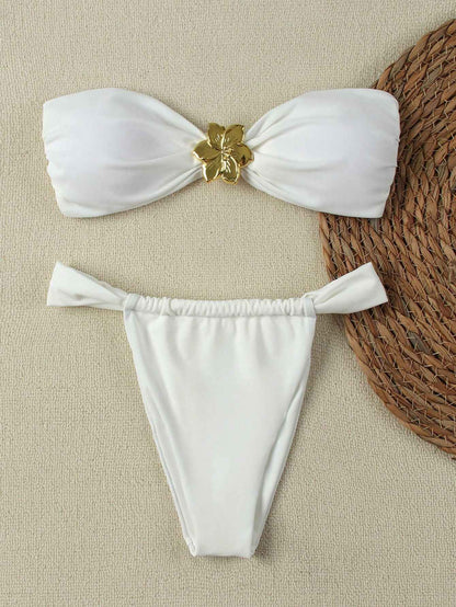 "2025 Sexy Bandeau Push-Up Bikini Set - Brazilian Thong Swimwear for Women";;VERDADEIRO;;"JY777-RE,L