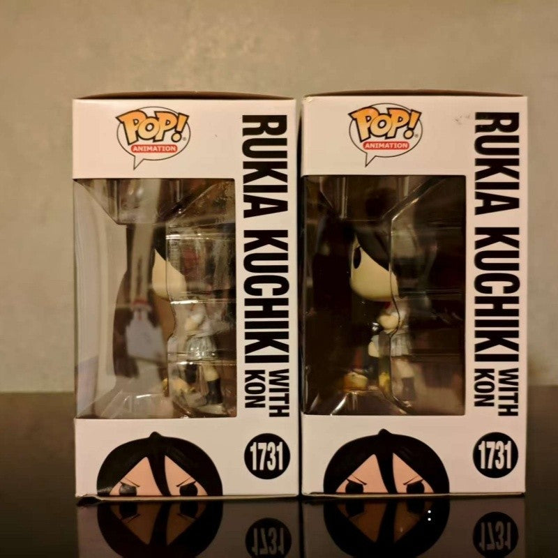 Funko Pop Original Shinigami Rukia Kuchiki Bonecos de Ação Modelo Figura de Vinil Decoração Boneca Edição Limitada Brinquedo Colecionável Presente