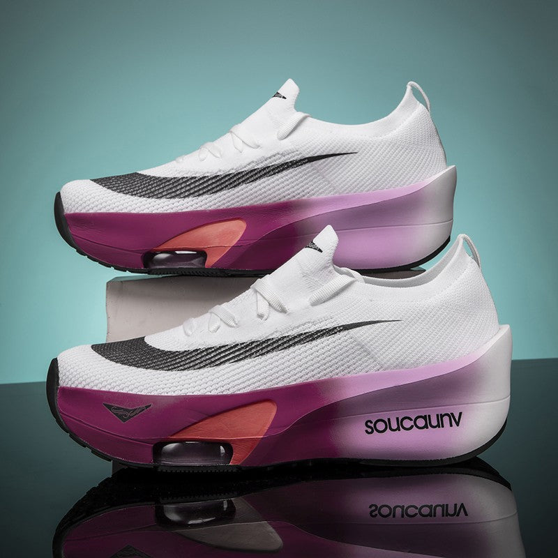 Air Cushion Running Shoes Jogging Marathon Men Sports Breathable Lightweight Women's Comfortable Nonskid Leisure Sneakers