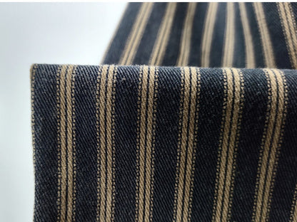 2025 Spring and Autumn New American Retro Woven Striped Cargo Shirt Men's Simple 100% Cotton Washed Double Pockets Thin Jacket