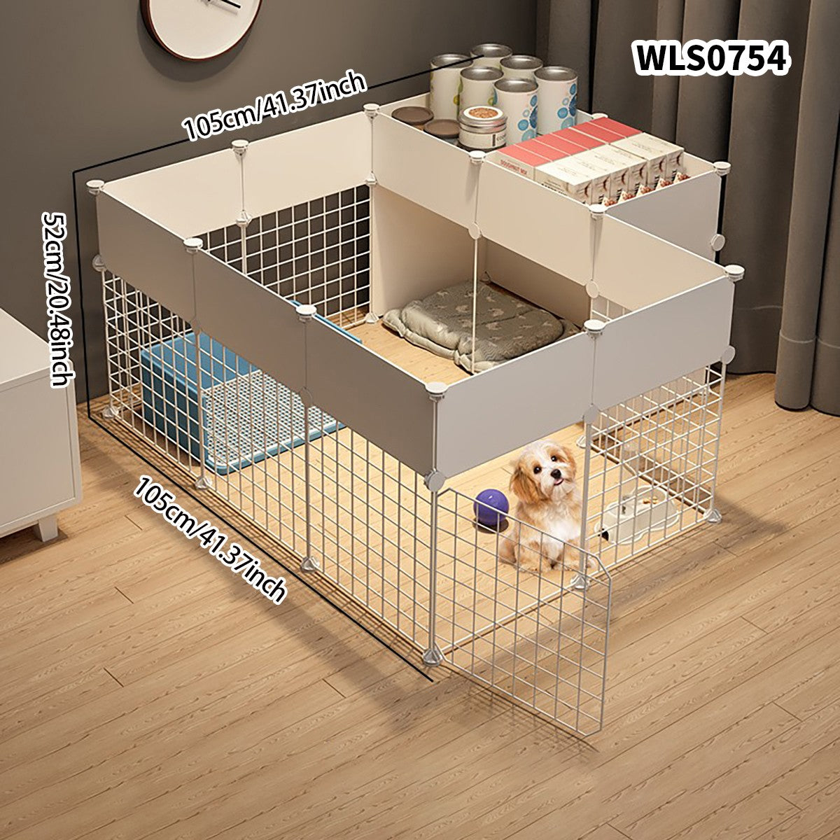 Cercadinho para Cães, Casa Interna, Gaiola, Cão de Porte Pequeno e Médio, Teddy, Corgi, Porta de Isolamento, Grade de Proteção, Canil