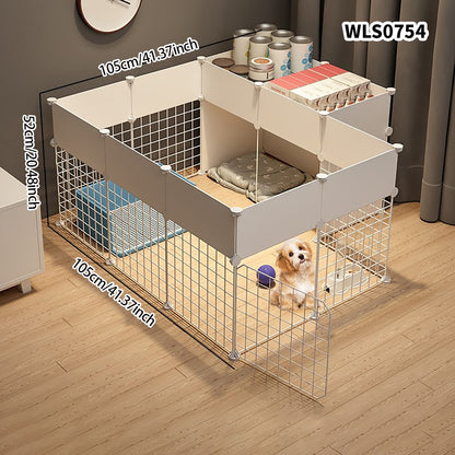 Cercadinho para Cães, Casa Interna, Gaiola, Cão de Porte Pequeno e Médio, Teddy, Corgi, Porta de Isolamento, Grade de Proteção, Canil
