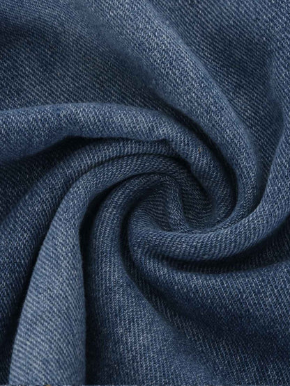 Calça Jeans Masculina Reta Larga Estilo Americano Vintage Macacão de Trabalho Casual