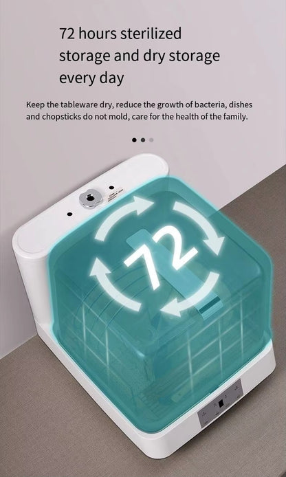 See-through Dishwasher Countertop Home Portable Smart Industrial Automatic Desktop High Temperature Modern Glass