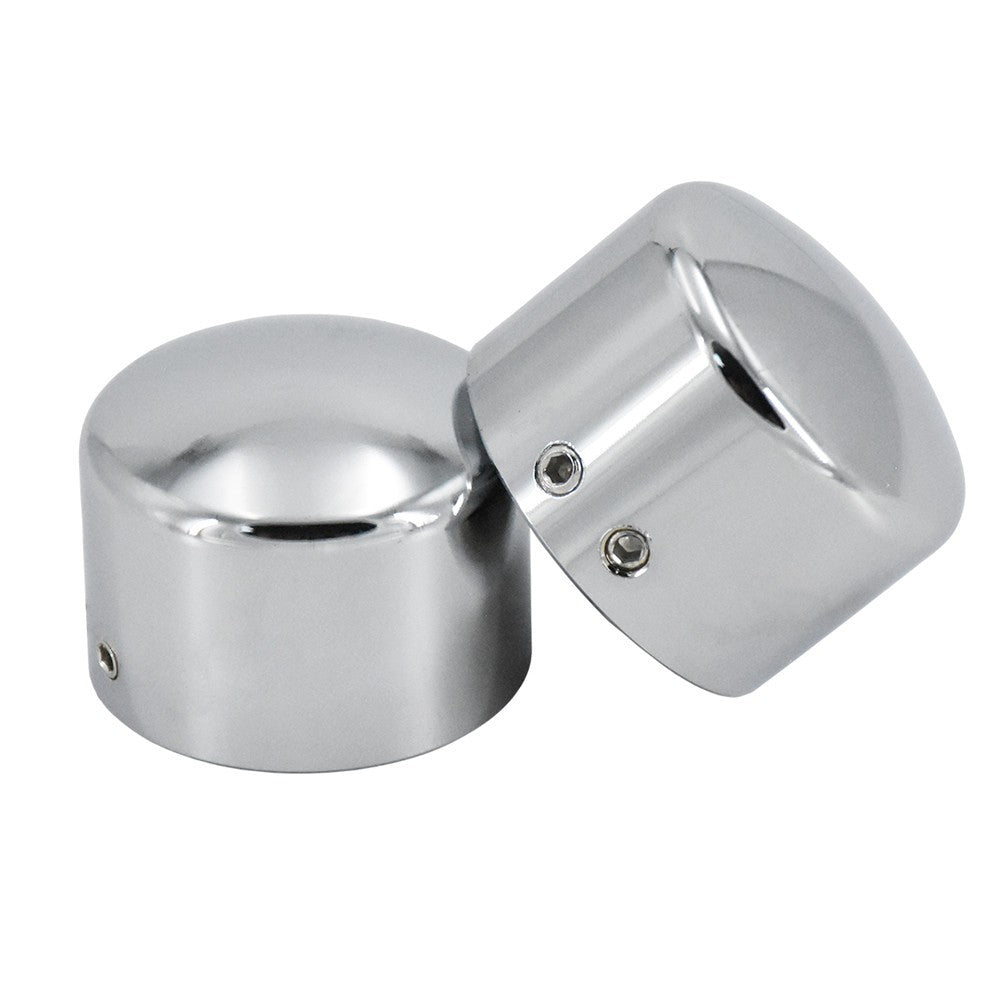 2 peças Tampa do Eixo Dianteiro da Motocicleta Porca Capa Parafuso Preto/Cromado Para Harley Touring Softail Breakout Dyna Street Bob V-Rod Sportster