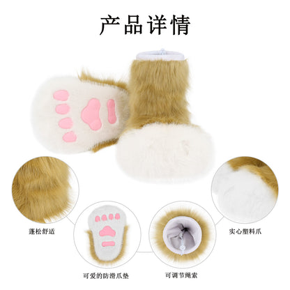 Adult Finished Product Full Set of Realistic Rabbit Fursuit Suit Cartoon Mascot Christmas Fancy Dress Halloween Mascot Costume