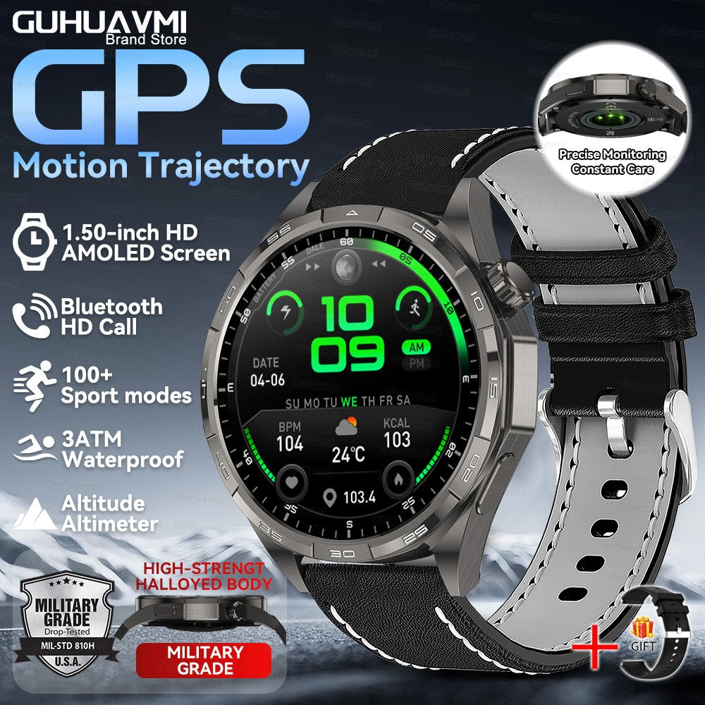 Smartwatch 2026 Novo Watch 6 Pro Masculino Tela HD AMOLED GPS Trajetória de Movimento Frequência Cardíaca Chamada Bluetooth SmartWatch IP68 à prova d'água