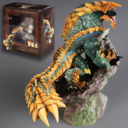 Figura de Dragão de Jogo Monster Hunter de 17CM Mizutsune Zinogre Monstros Nergigante Iceborne Velkhana Zinogre Figura de Ação de PVC Brinquedo