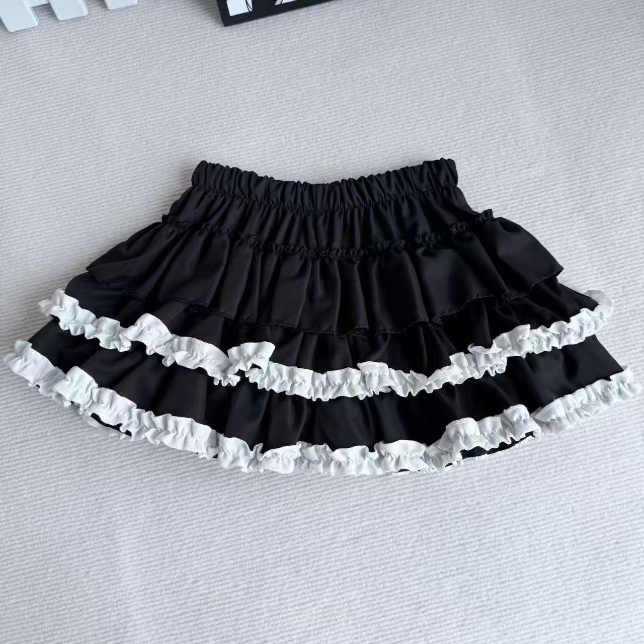 Purple Pumpkin Cake Skirt Women Y2k Short Fluffy White Lace Mini Skirts Girl's Sweet Lolita Pink A Line Pleated Skirts For Women