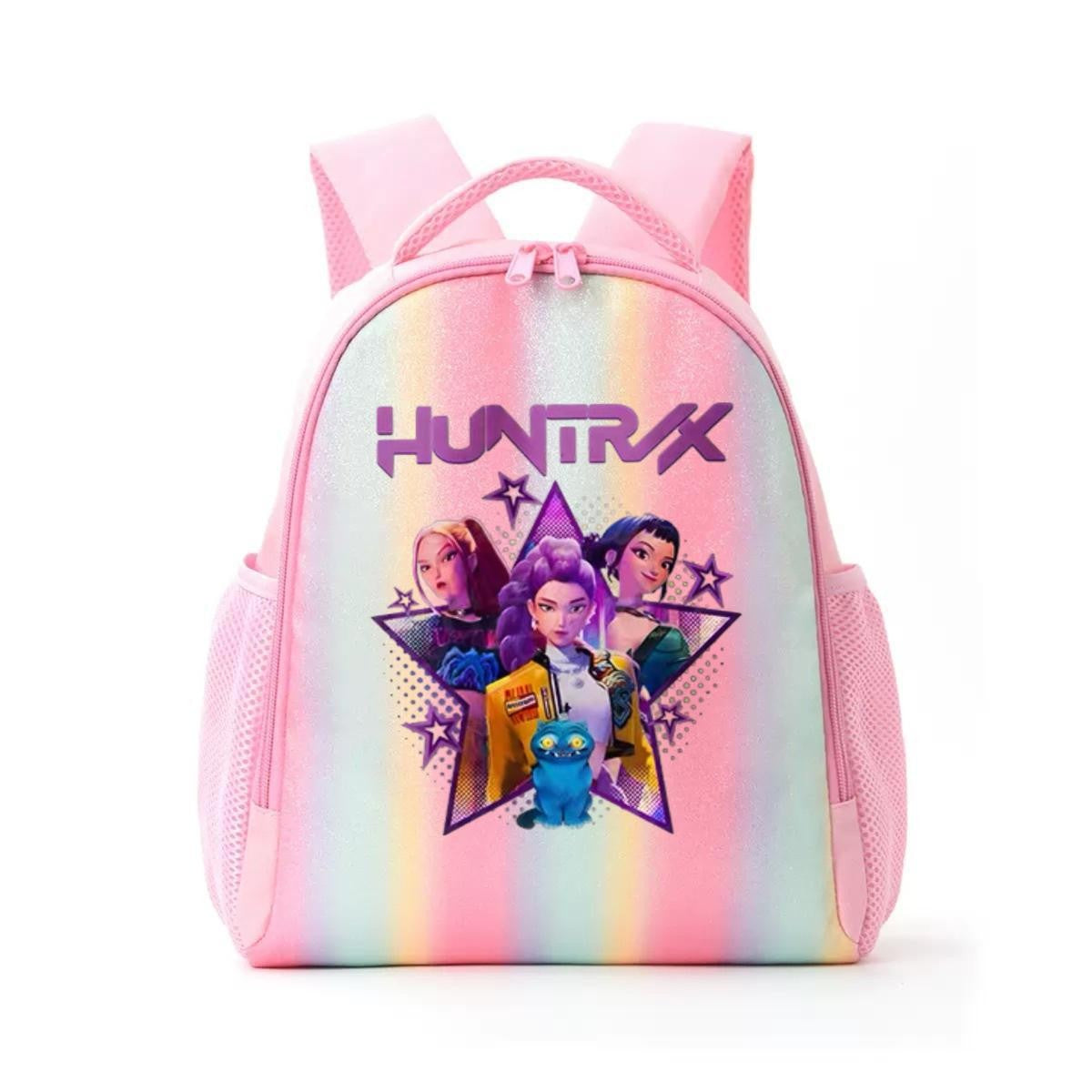 Mochila de Caçadores de Demônios KPop Estampa de Desenho Animado Anime Bolsas de Ombro para Estudantes Organizador de Papelaria Grande Capacidade Presentes de Volta às Aulas