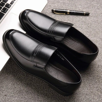 Mens 6CM Height Increase Dress Shoes Fashion Pointed Toe Business Casual Elevator Shoes Leather Oxfords Shoes Zapatos De Hombre