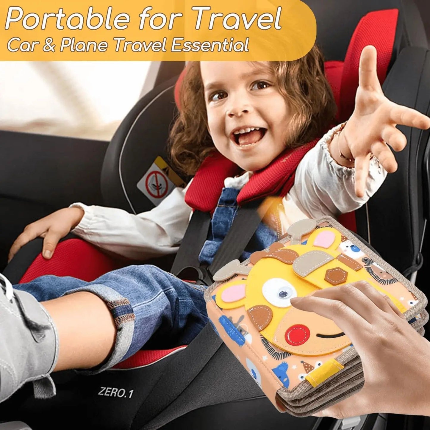 Montessori Busy Book for Toddlers,Educational Sensory Toy,Felt Quiet Book for Baby, Preschool Learning Activities for Kids Gift