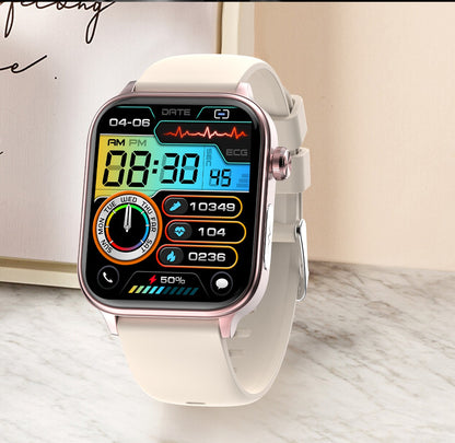 Smartwatch 2025 Novo ECG+PPG Feminino Monitor de Frequência Cardíaca Lipídios Sanguíneos Ácido Úrico Saúde Menstrual Rastreador Inteligente Para Android iOS
