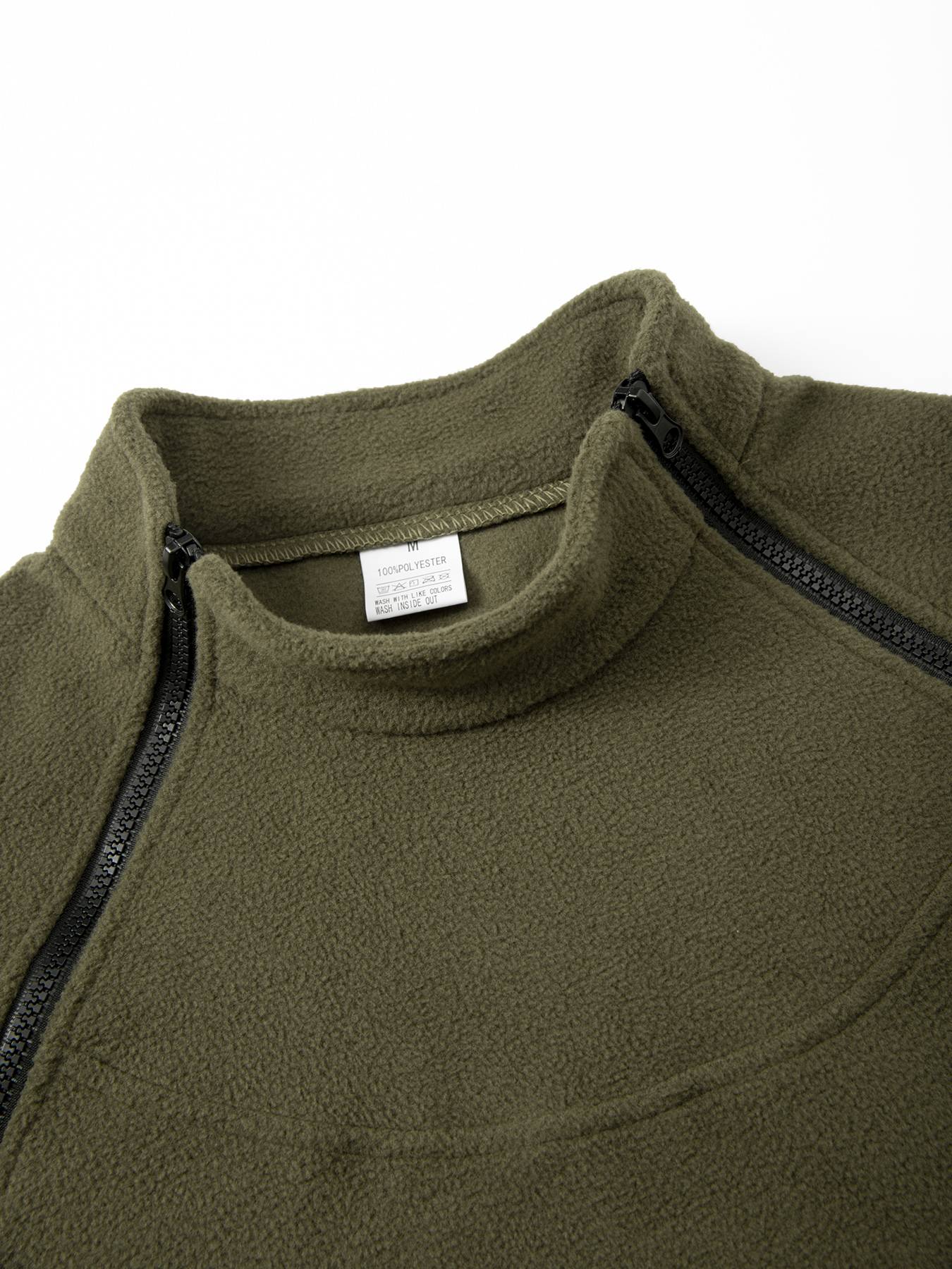 Winter Mens Military Sweatshirt Fleece Zipper Pullover Fashion Men's Solid Color Loose Lamb Thick Jacket Men Clothing S-XXXL