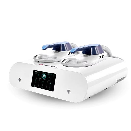 11.11 Portable 2 Handle Mini EMS 6500W Electric Muscle Stimulator 200HZ Fitness Machine Weight Loss Home Using Muscle Building