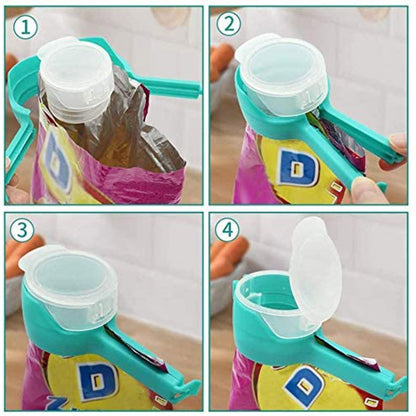 Snack Sealing Clip Plastic Fresh Keeping Sealer Clamp Food Saver Travel Kitchen Accessories Seal Food Storage Bag Clip