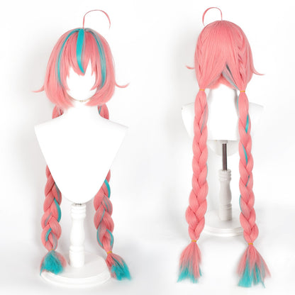 Anime Wig Varesa Cosplay Wigs Genshin Game Role-Playing Wigs Synthetic Wig with Bangs