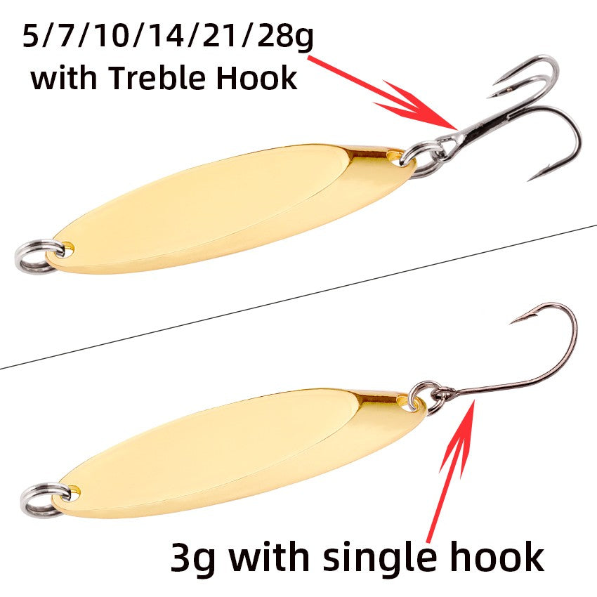1PCS 3g-28g Metal Spinner Spoon Trout Fishing Lure Hard Bait Sequins Noise Paillette Artificial Bait Small Hard Sequins Spinner