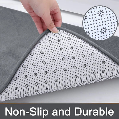 New Memory Foam Bath Mat Super Soft Absorbent Bathroom Rugs Non Slip Bath Rug Runner for Shower Bathroom Floors Carpet
