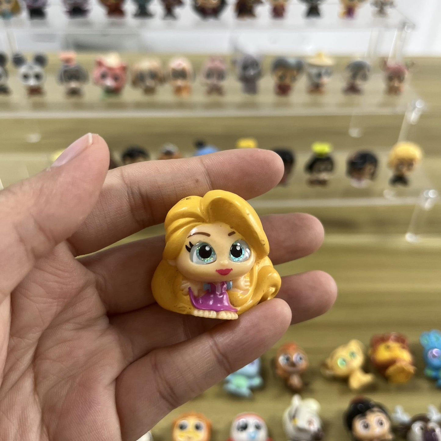 Anime Disney Doorables Kawaii Boneca Olhos Grandes Mickey Buzz Lightyear Bonecos de Ação Modelo Brinquedo Colecionável Desenho Animado Presentes Infantis