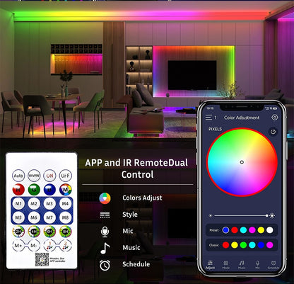 5V RGB Neon Strip Light 1M 2M 4M 5M USB Waterproof Flexible Ribbon Tape Neon Lights With Bluetooth Remote Control For Home Decor