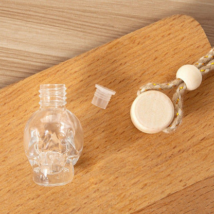 Car Skull Perfume Bottle Ornament Aromatherapy Essential Oil Bottle Hanging Auto Air Freshener Decoration Interior for Home