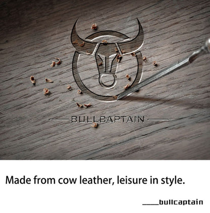 BULLCAPTAIN  MEN'S Leather BELT WAIST Bag Military Fanny PACK Molle Small Money Phone WAIST PACK Bum Pouch PURSE