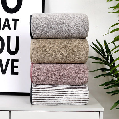 Bamboo charcoal fiber bath towel, dry hair cap, coral velvet, thickened shower gift, antibacterial towel, quick drying for men a