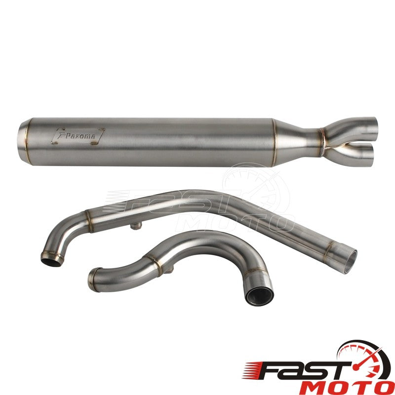 2-into-1 Motorcycle Exhaust System Muffler Pipe For Harley M8 Softail 2018-2026 FXST FXBB FXBBS FXFBS FXFB FLSL FLDE FXLR FXLRS