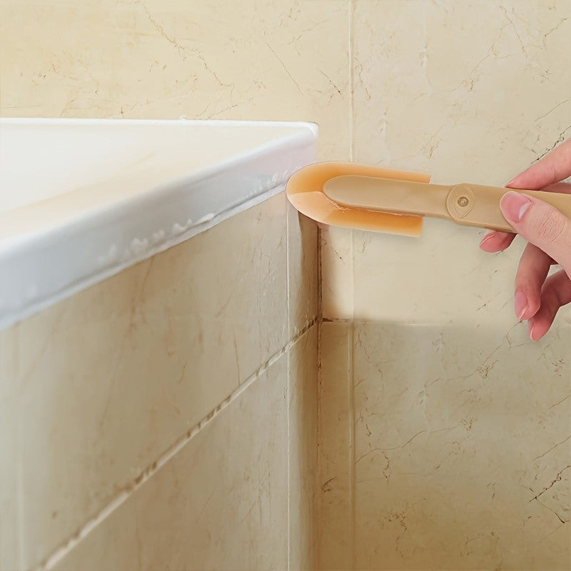 Conjunto de 4 Ferramentas de Calafetagem de Silicone, Ferramentas de Acabamento de Vedação com Ponta Flexível, Alça Ergonômica, Não Precisa de Eletricidade ou Bateria