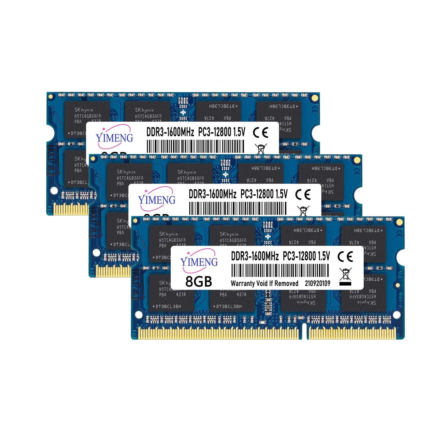 Memórias RAM para Notebook DDR3 DDR3L 4GB 8GB PC3L 1.35V 1066 1333 1600Mhz PC3 1.5V 8500 10600 12800 204 Pinos SODIMM