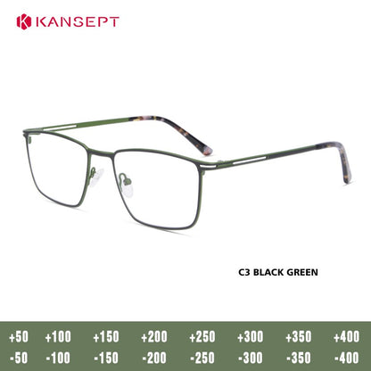 Óculos de Leitura KANSEPT Plus para Homens Lente de Vidro Transparente Óculos de Grau Feminino Lentes de Miopia Armações de Óculos