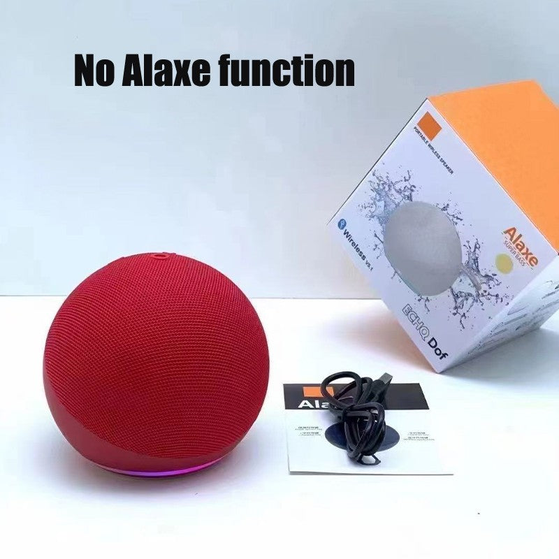 Mini Caixa de Som Bluetooth Portátil Sem Fio com Cancelamento de Ruído Alaxe para Festas, Acampamentos, Luz RGB e Subwoofer para Ambientes Externos